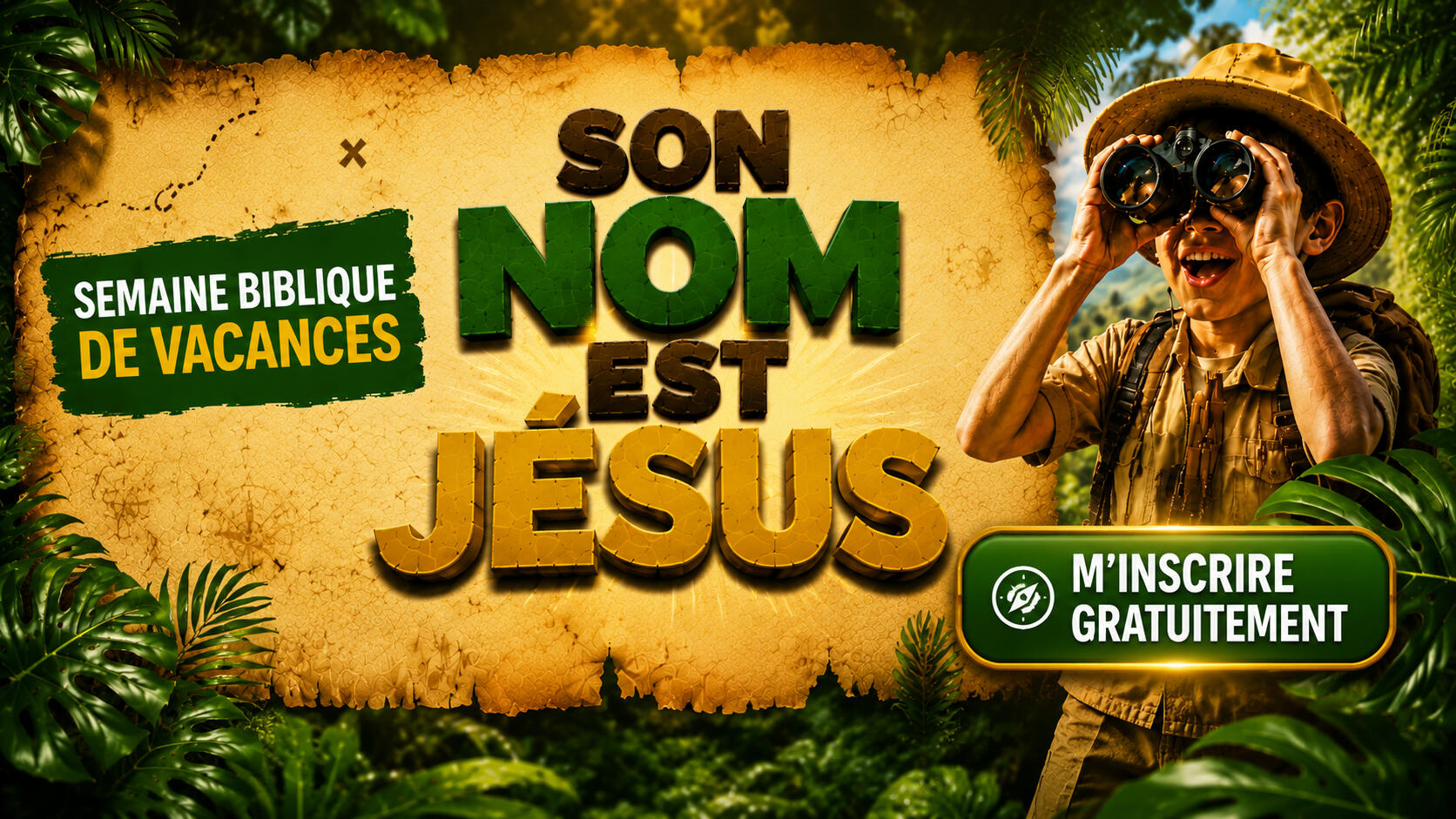 Semaine biblique de vacances Son nom est Jésus